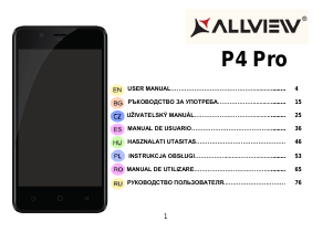 Руководство Allview P4 Pro Мобильный телефон