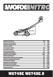 Manual Worx WG749E.9 Lawn Mower