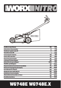 Manual Worx WG748E Lawn Mower