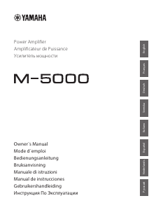 Bruksanvisning Yamaha M-5000 Förstärkare