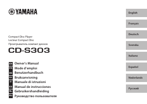 Bedienungsanleitung Yamaha CD-S303 CD-player