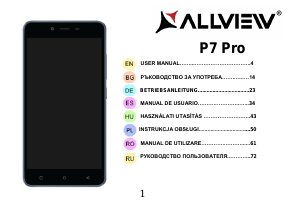 Instrukcja Allview P7 Pro Telefon komórkowy
