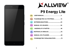 Руководство Allview P9 Energy Lite Мобильный телефон