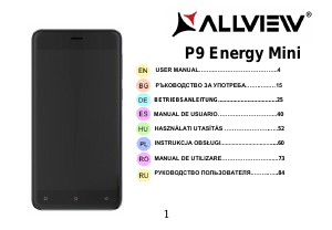 Használati útmutató Allview P9 Energy Mini Mobiltelefon