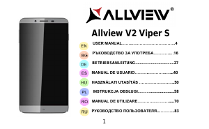 Наръчник Allview V2 Viper S Мобилен телефон