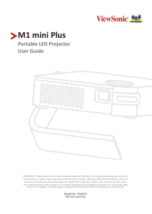 Manual ViewSonic M1 mini Plus Projector