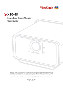 Handleiding ViewSonic X10-4K Beamer