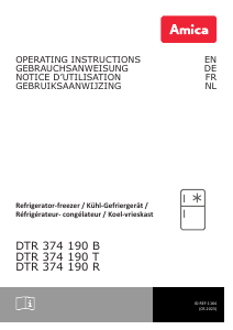 Handleiding Amica DTR 374 190 R Koel-vries combinatie