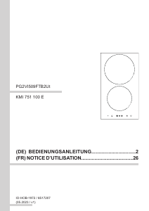 Mode d’emploi Amica KMI 751 100 E Table de cuisson