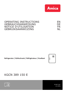 Manual Amica KGCN 389 150 E Refrigerator