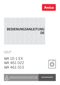 Bedienungsanleitung Amica WA 10-1 EX Waschmaschine