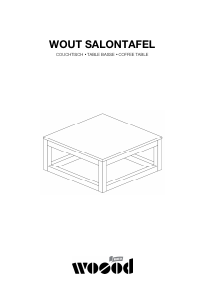 Manual Woood Wout Mesa de centro