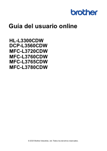 Manual de uso Brother HL-L3300CDW Impresora multifunción