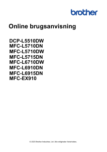 Brugsanvisning Brother DCP-L5510DW Multifunktionsprinter