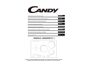 Handleiding Candy CIES55MCTT/1 Kookplaat