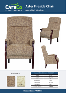 Manual CareCo FN02010003.PC Aster Armchair