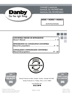 Mode d’emploi Danby DCF070A5WCDB Congélateur