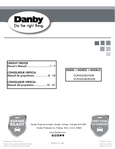 Mode d’emploi Danby DUFM060B2WDB Congélateur