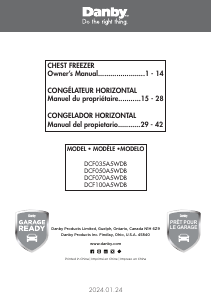 Manual de uso Danby DCF100A5WDB Congelador