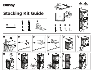 Manual de uso Danby DLS024D1DSDB Kit de apilamiento