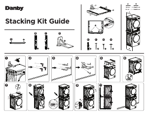 Handleiding Danby DLS024D1DSDB Stapelkit