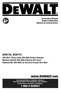 Handleiding DeWalt DCH775X2 Boorhamer