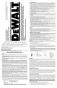 Manual de uso DeWalt DW272W Atornillador