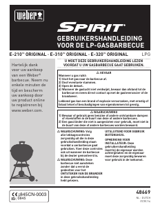 Handleiding Weber Spirit Original E210 Barbecue