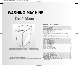 Handleiding Samsung WA12VPLEH/XTL Wasmachine