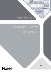 Mode d’emploi Haier HCR59F19ENMM(UK) Réfrigérateur combiné