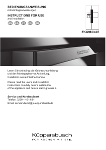 Bedienungsanleitung Küppersbusch FKG9803.0E Kühl-gefrierkombination