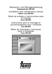 Manual Teka HM 830 Oven