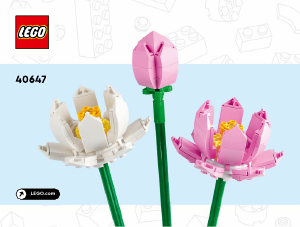 Mode d’emploi Lego set 40647 Creator Les fleurs de lotus