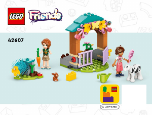 Manual Lego set 42607 Friends Staul pentru vițelul lui Autumn