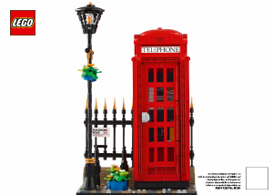 Manuale Lego set 21347 Ideas Cabina telefonica rossa di Londra