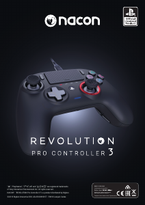 Manual Nacon Revolution Pro 3 Game Controller
