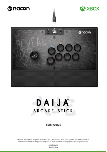 Mode d’emploi Nacon Daija Arcade (Xbox) Contrôleur de jeu