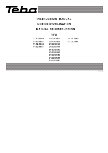 Mode d’emploi Teba U2510 Cuisinière