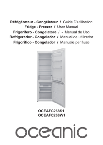 Mode d’emploi Oceanic OCEAFC268W1 Réfrigérateur combiné