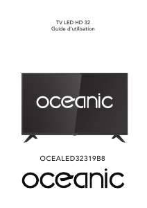 Mode d’emploi Oceanic OCEALED32319B8 Téléviseur LED