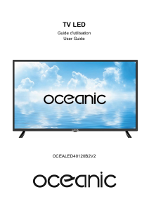 Mode d’emploi Oceanic OCEALED40120B2V2 Téléviseur LED