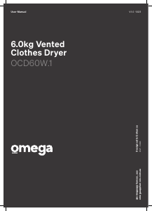 Handleiding Omega OCD60W.1 Wasdroger