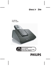 Handleiding Philips DECT3112B Draadloze telefoon