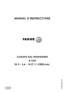 Mode d’emploi Fagor 1FA-6GB Chaudière à gaz