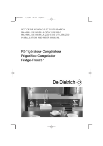 Manual de uso De Dietrich DKP837B Frigorífico combinado