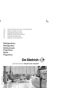 Instrukcja De Dietrich DRC626JE Lodówko-zamrażarka