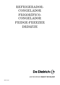 Manual De Dietrich DRD327JE1 Frigorífico combinado