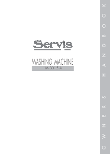 Handleiding Servis M3015A Wasmachine