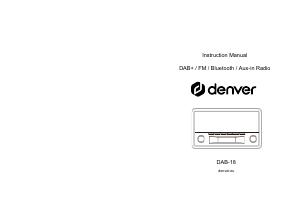 Manual de uso Denver DAB-18LW Radio