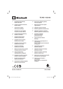 Handleiding Einhell TC-RO 1155 Kit Bovenfrees